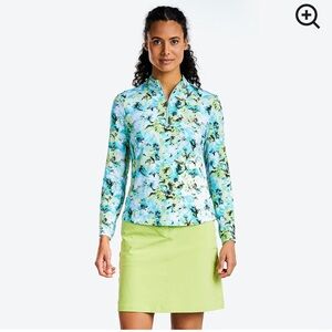 NVO Laurisa Long Sleeve Mock Curacao Blue